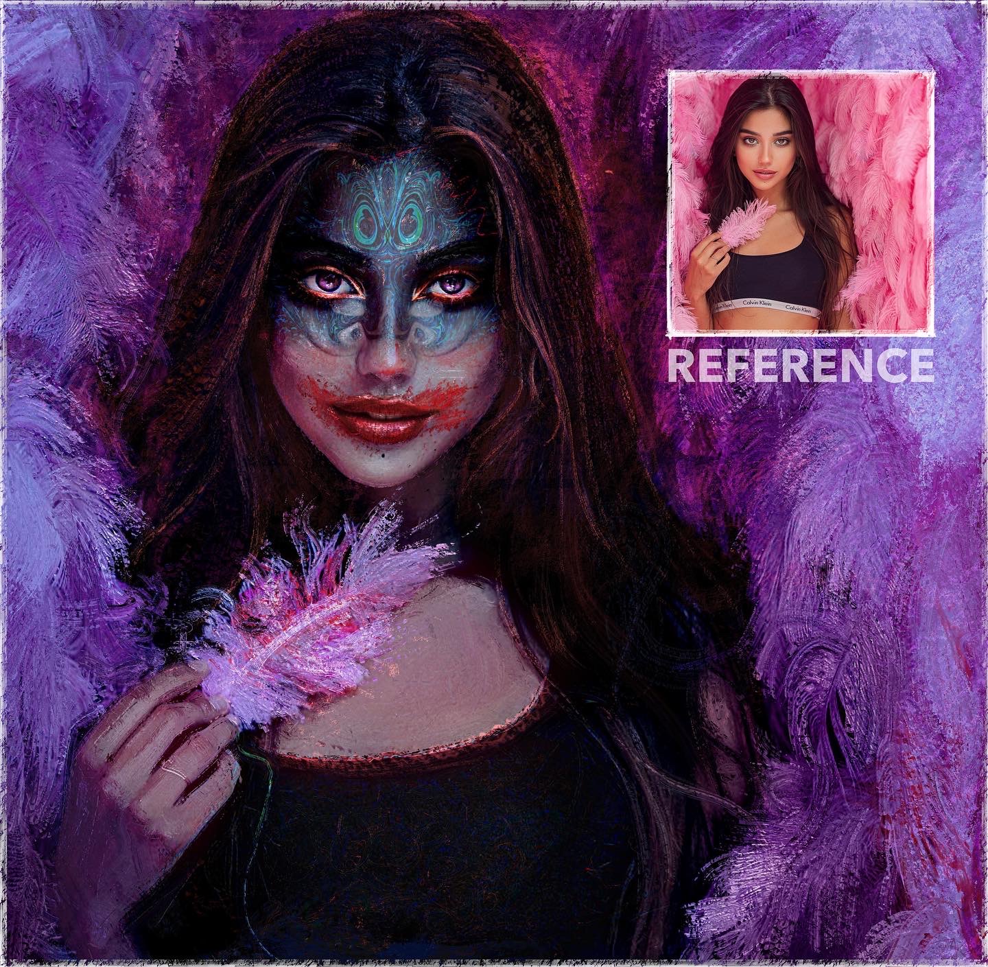 Check out my new concept portrait paint over 🔥 Artwork THE KRODHX