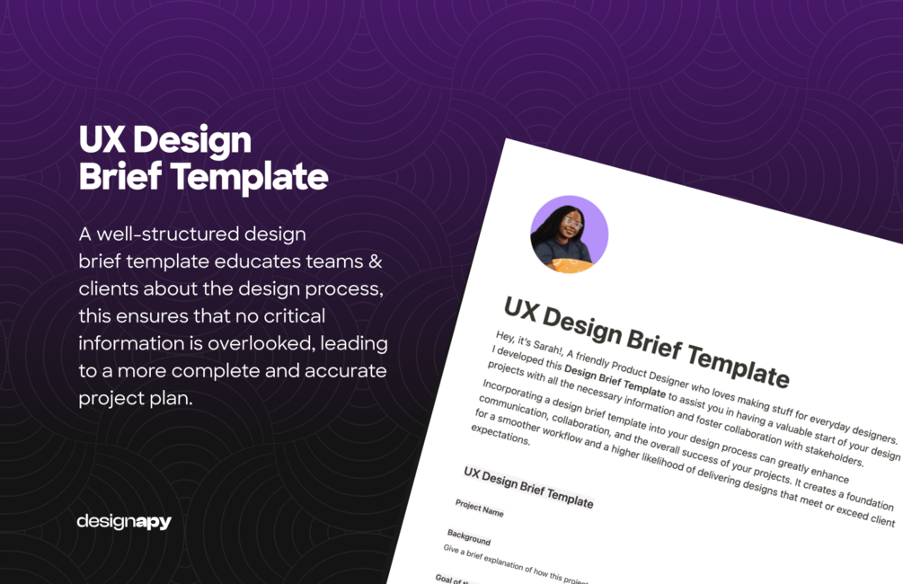 UX Design Brief Template