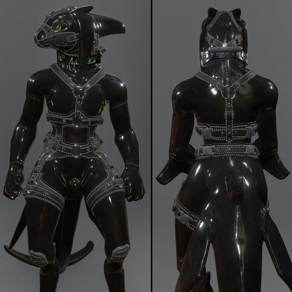 Tokyozilla Neorca Leather Harness