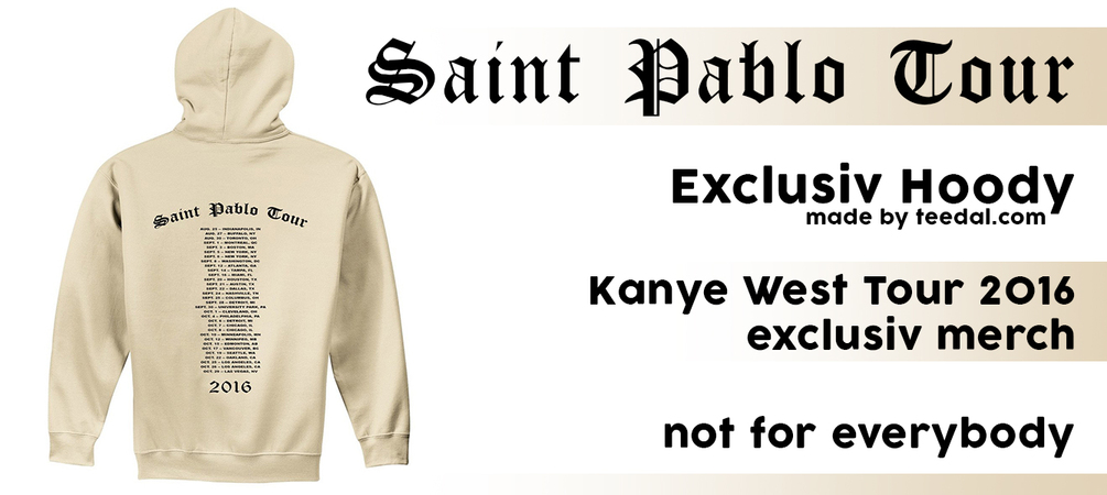 Saint pablo hot sale tour hoodie