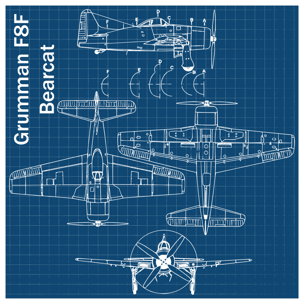 Grumman F8f Bearcat Blueprint