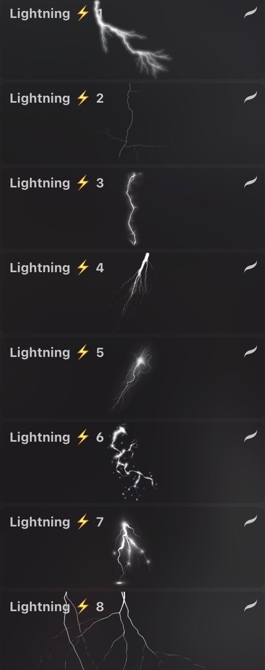 FREE Lightning Brush Set for Procreate!