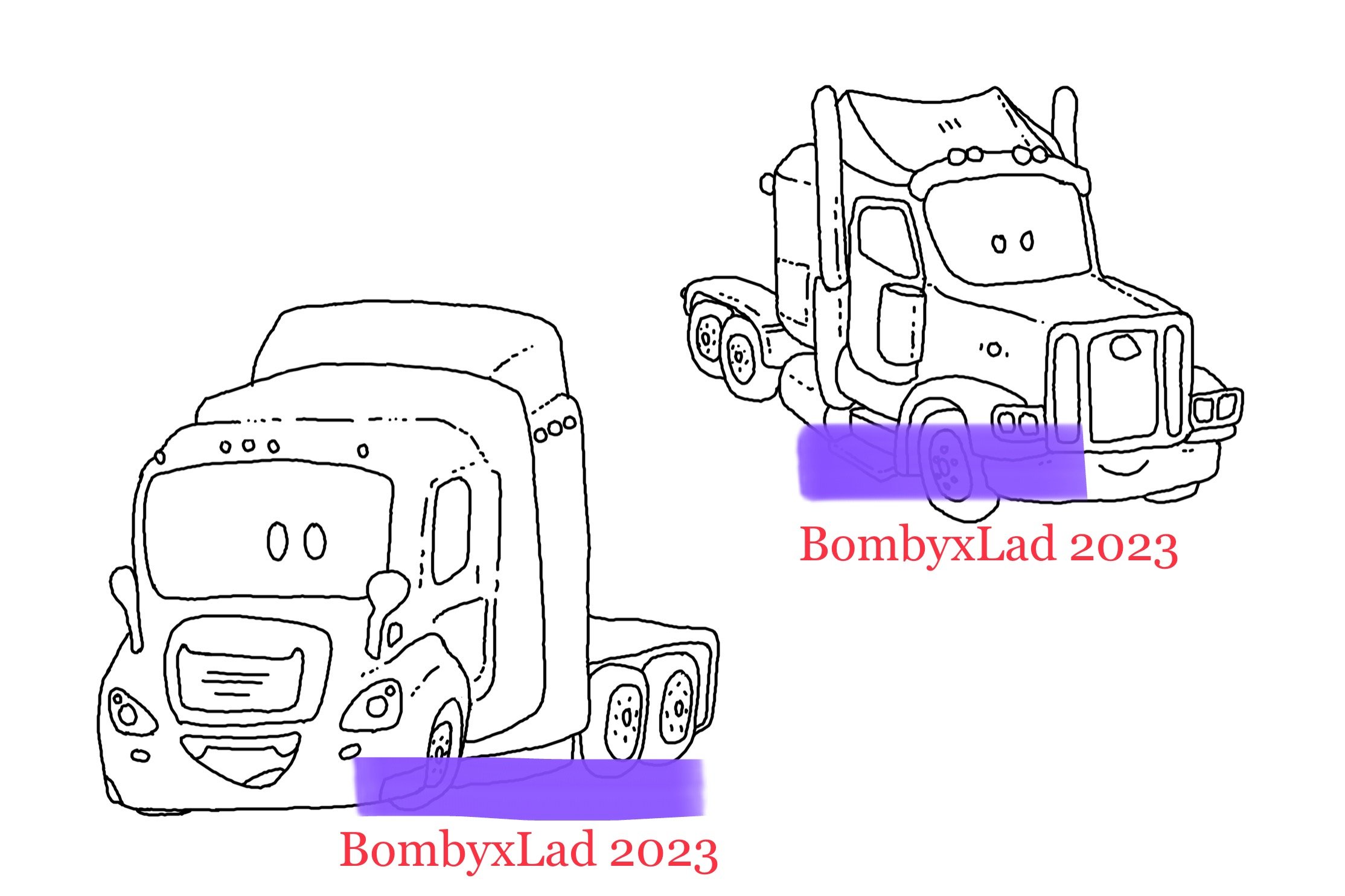 Semis coloring page / adopts base