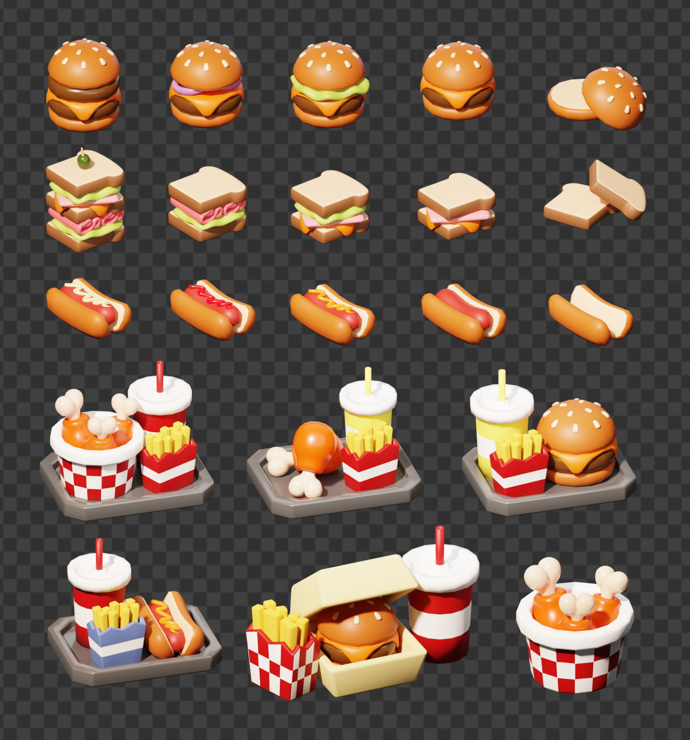 Assets Pack - Fast food