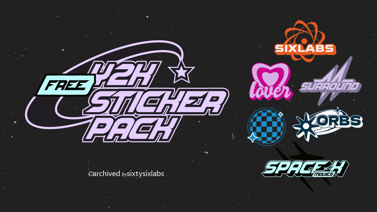 FREE Y2K Sticker Pack Vol.2