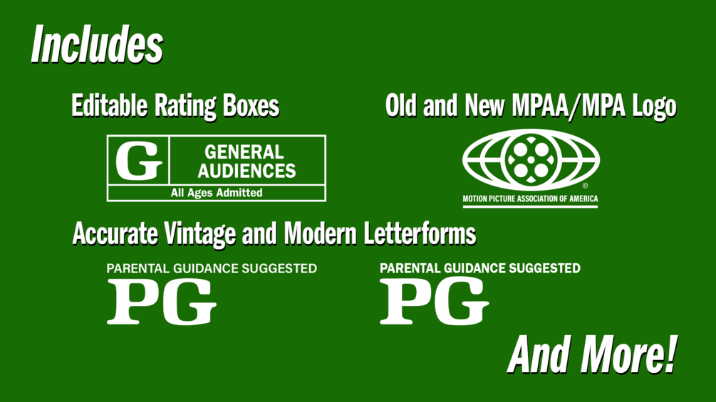 MPAA Screen Rated PG 