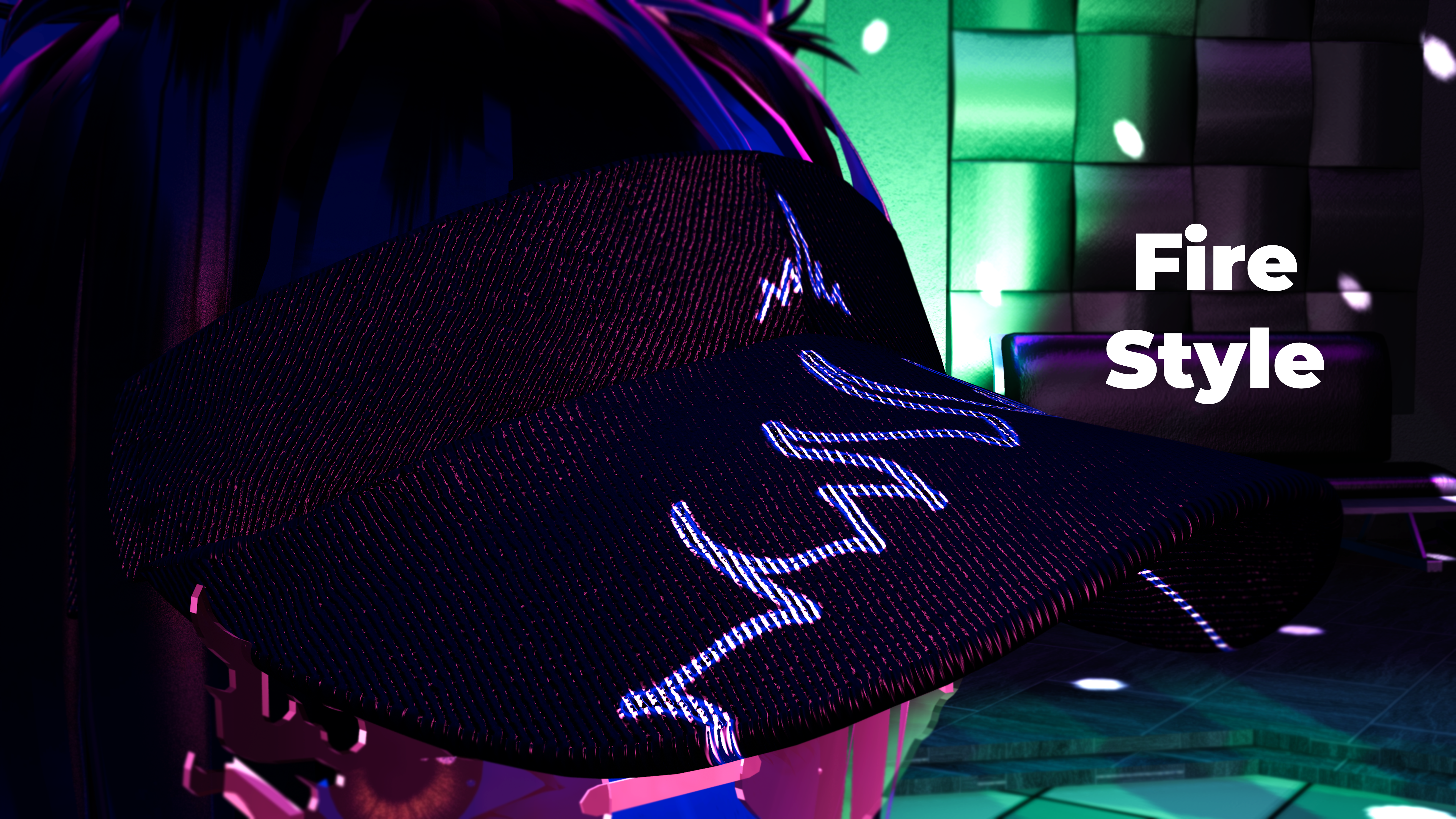 ミュージシャン HYDEE HAT Hayweee Hat's Re-Paint +BONUS CHECKER TEXTURE