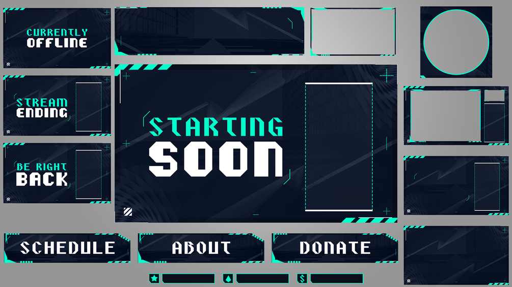 Player A Twitch Overlay Pack Obs Studio Streamlabs Obs