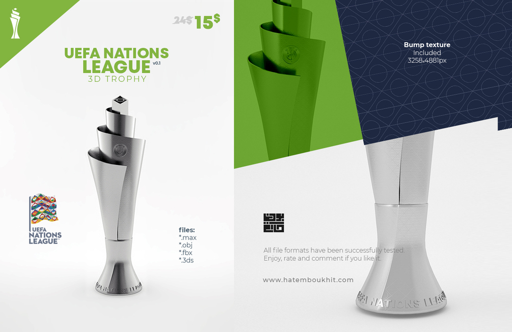 ArtStation - Concacaf Nations League Trophy 3D Model