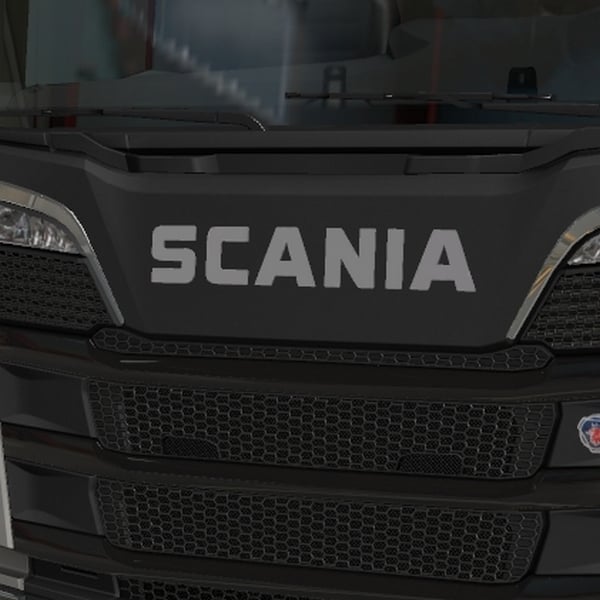 [front logo tuning part] Scania NG Oldskool front logo by WC007 D3SIGN