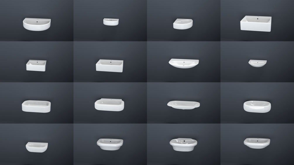 Bathroom sinks collection volume 1