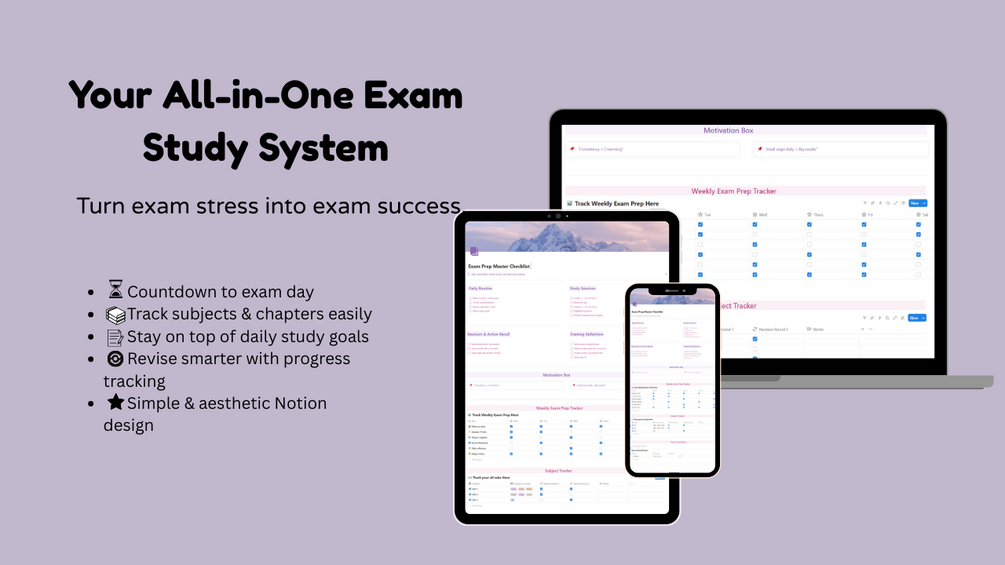 Exam Prep Master Checklist
