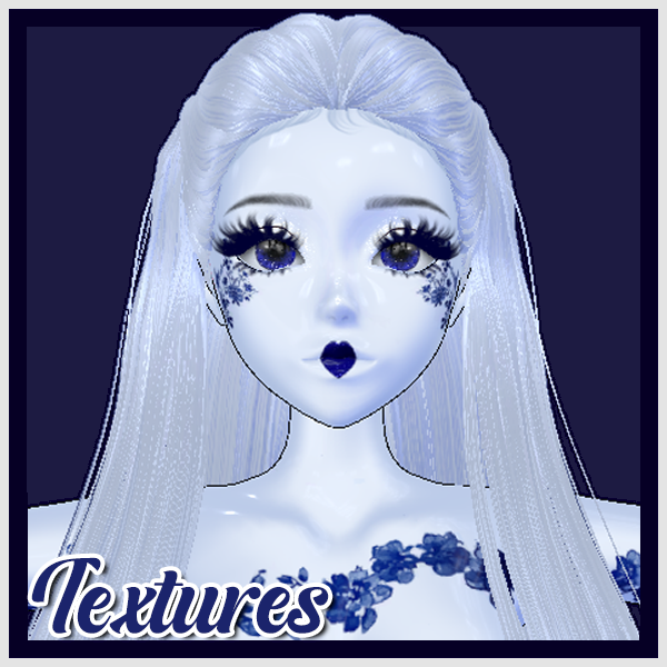 ♡ Porcelain Tea Party ♡ | FREE Makeup & Skin Tattoo Textures for VRChat Avatars