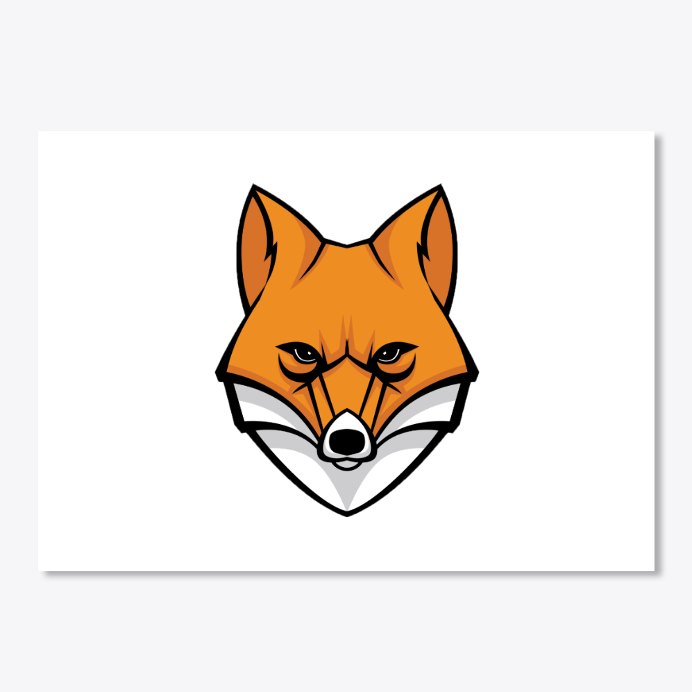 Air foxes. Airfox. Fox icon.