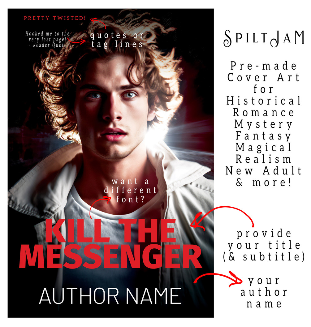 Kill the Messenger Premade Cover Art Thriller Suspense Crime Mystery Drama Romance