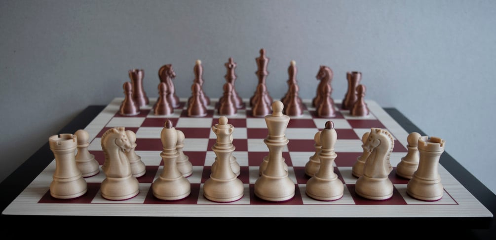 Complete Chess Pieces 3D model 3D printable