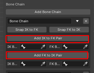 Blender IK FK Snapping Tool