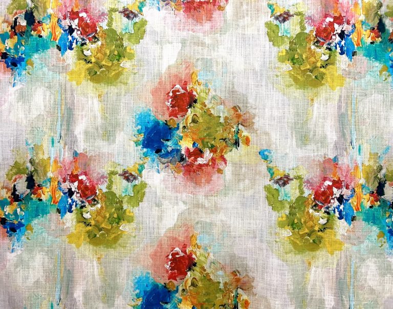 Multicolor Flower Scale JEAD-029 Fabric main image 1