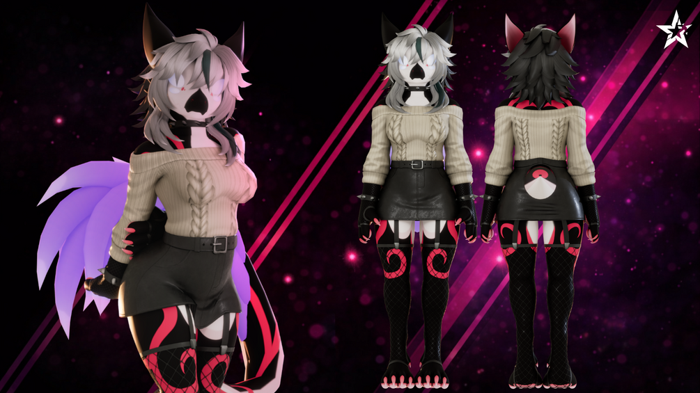 Casual Goth Kreature showcase render 1
