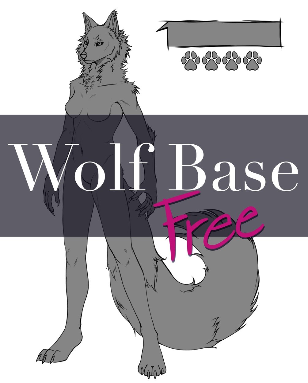 Anthro Wolf Base Female Free 