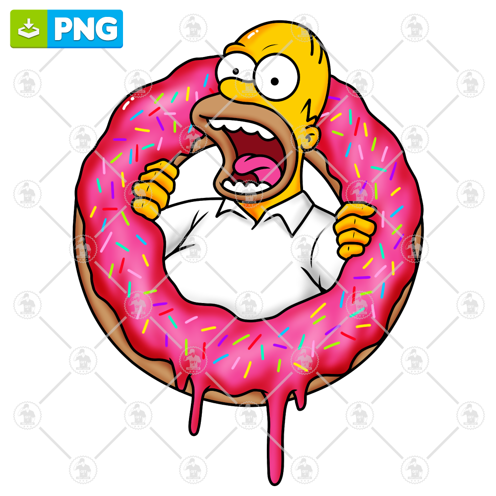 simpsons donut png