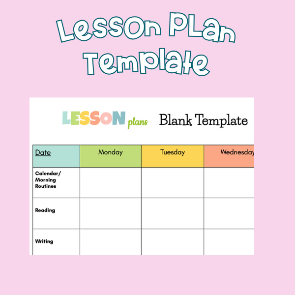 Lesson Plan Template