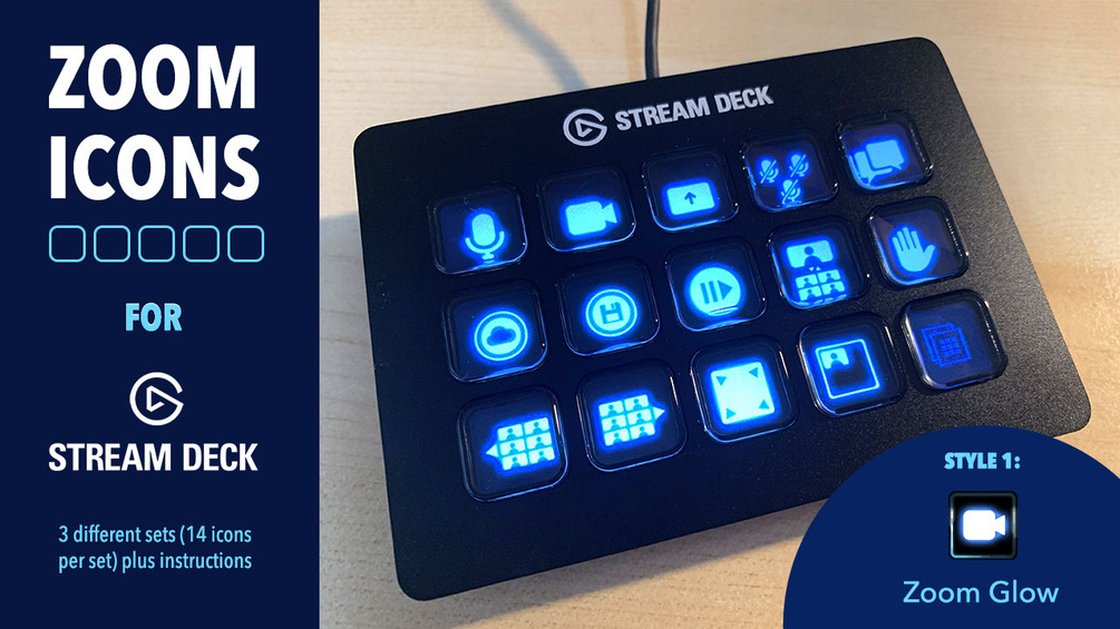 Zoom icons for Stream Deck