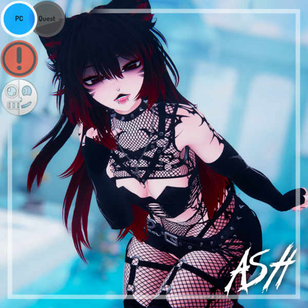 ⟢-[ Ash | Female/Femboy | PC Only | VRCFT ]-⟢