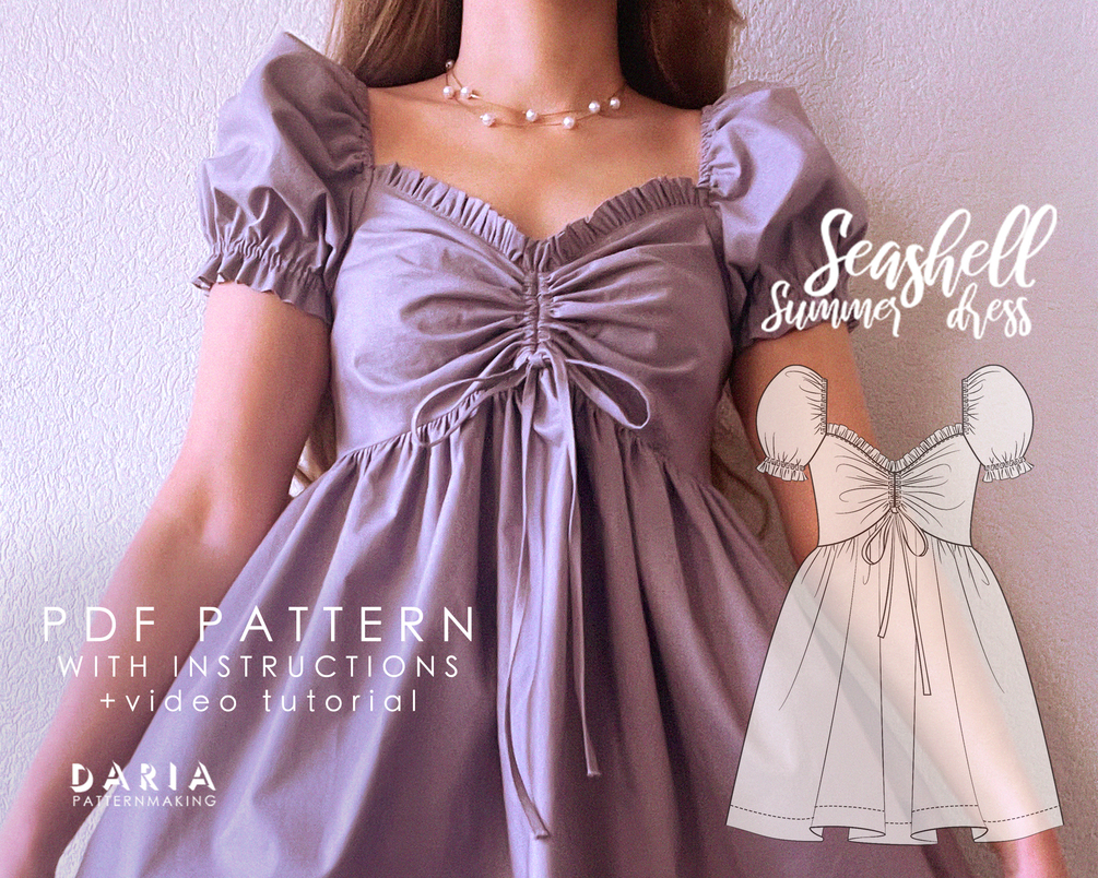 Seashell Summer Dress | Sewing PDF Pattern