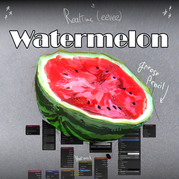 Watermelon (blender sceene| Eevee only) by Aleksandr Iwaac