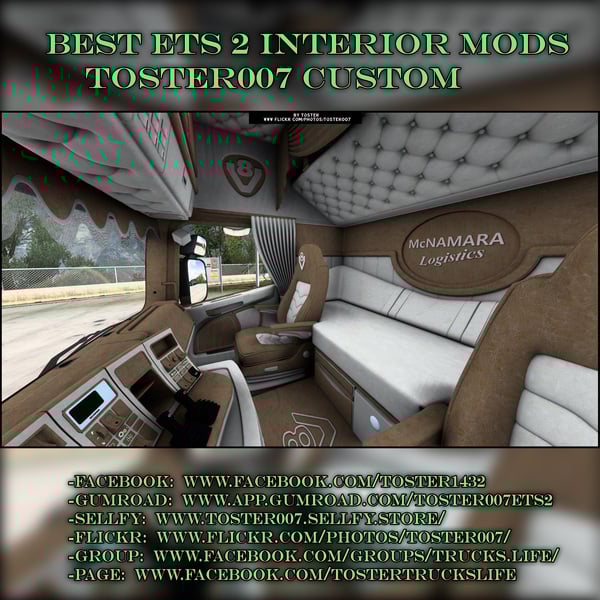 Interior Scania 4 Series by RJL McNAMARA ETS 2 #2 by Toster007