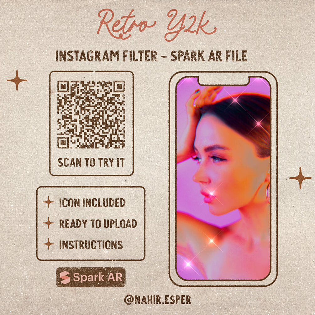 Spark Ar "Retro Y2K" Instagram Filter
