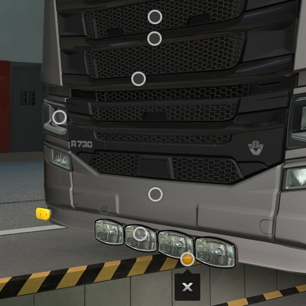 ´ [front mudflaps tuning part] Scania NG Moens front bumper extension (lipo) Hella Jumbo highbeam by WC007 D3SIGN