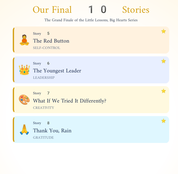 Little Lessons, Big Hearts — Book 3: Final Stories About Leadership, Creativity, Gratitude, Fairness & Self-Control preview image 7