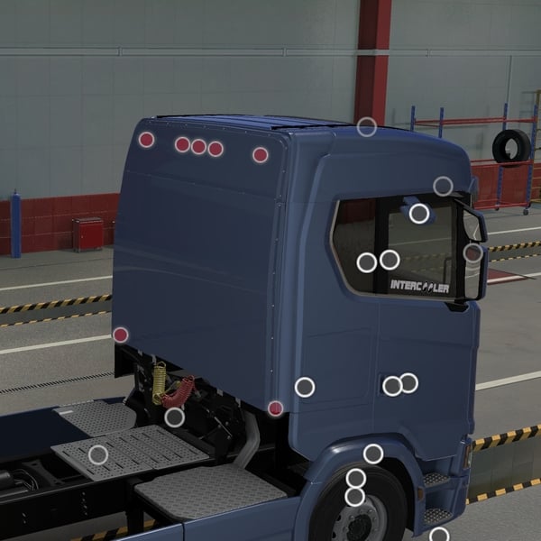 *[bwall tuning part] Scania NG Old style back wall by WC007 D3SIGN