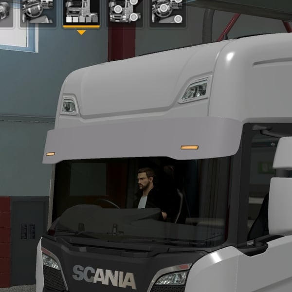 [sun visor tuning part] Scania NG French sunshield V1 by WC007 D3SIGN