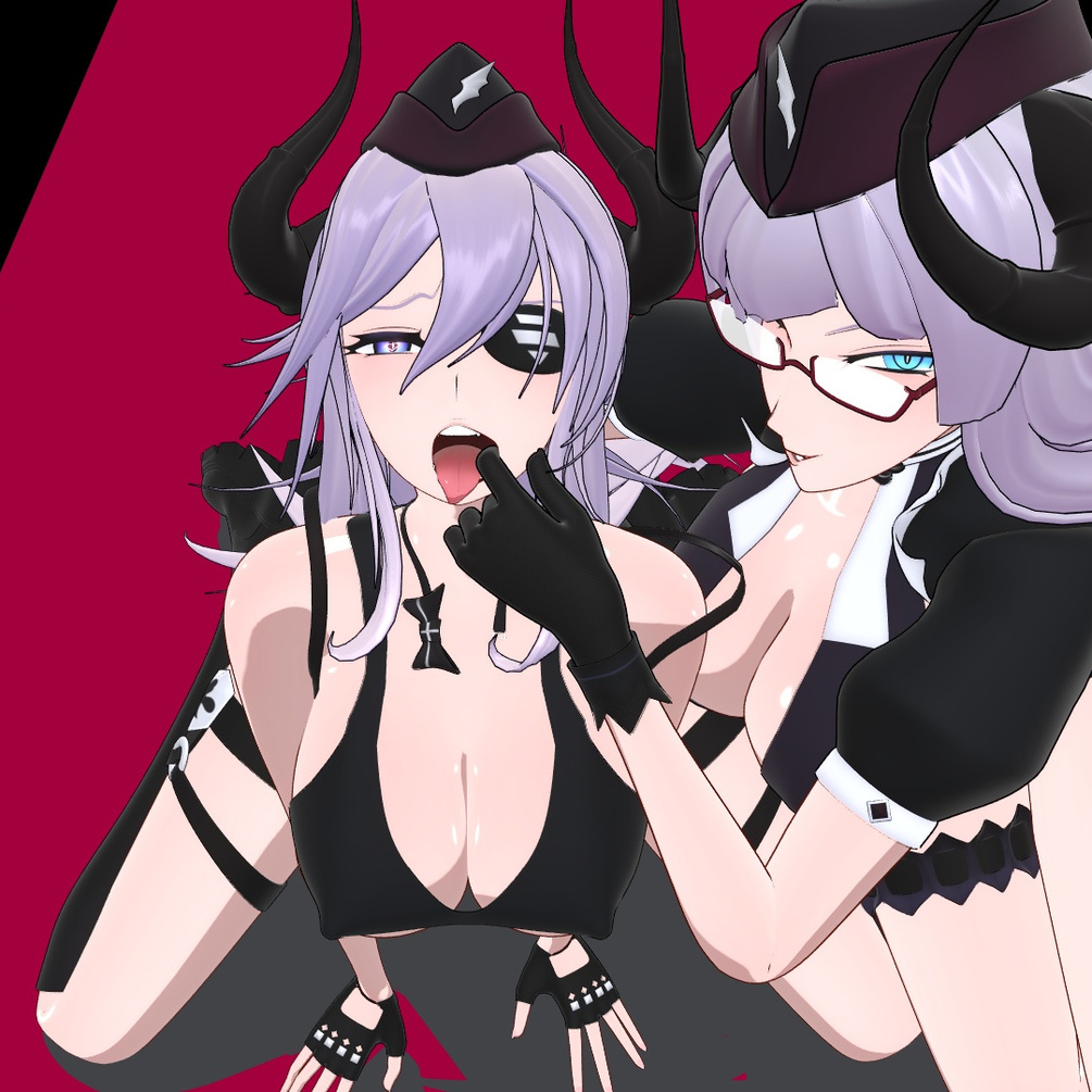 MMD R-18】The Ugly Succubus Secretary Sisters