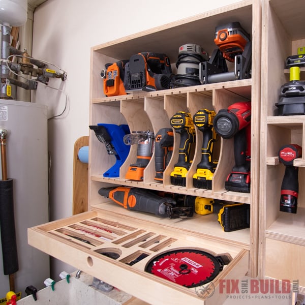 Ultimate Cordless Tool Storage Cabinet