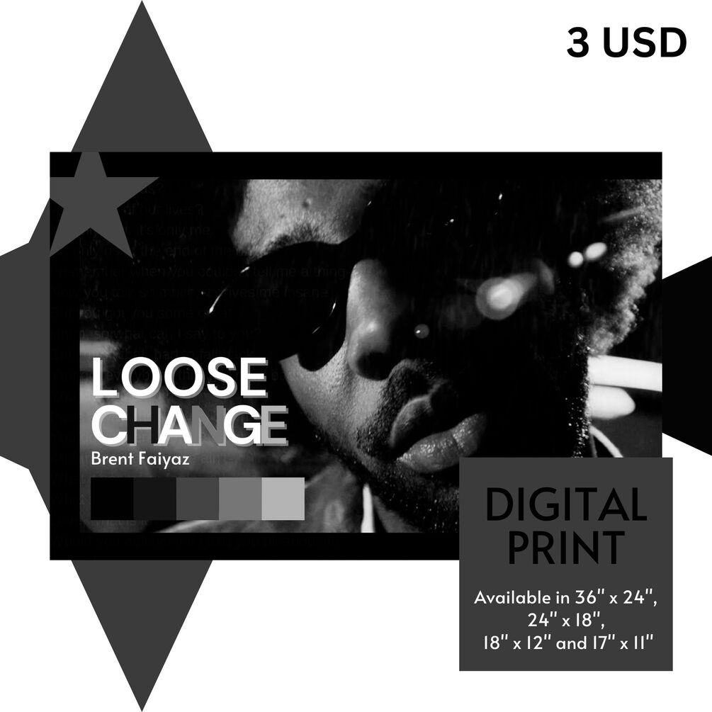 brent-faiyaz-loose-change-printable-poster