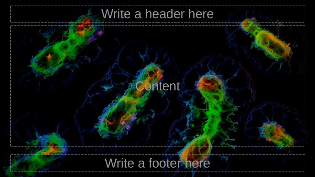 Canva master slide templates about bacteria artwork