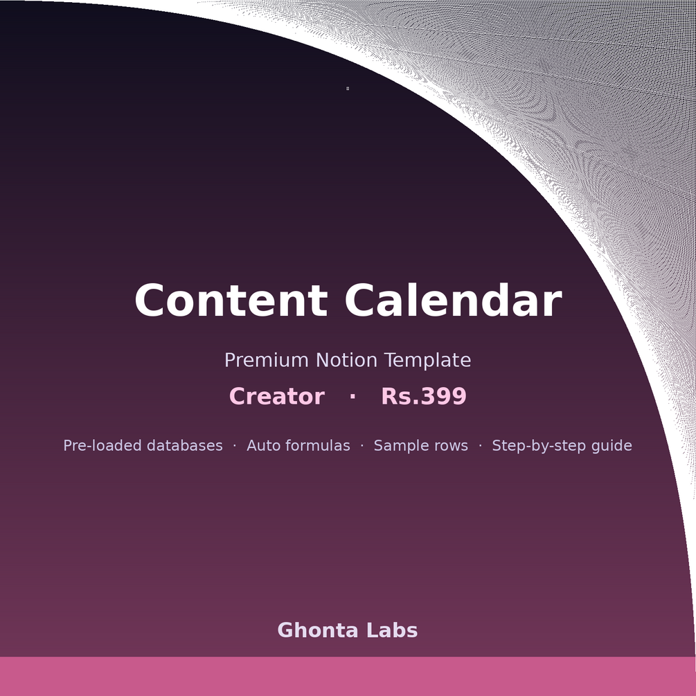 Content Calendar