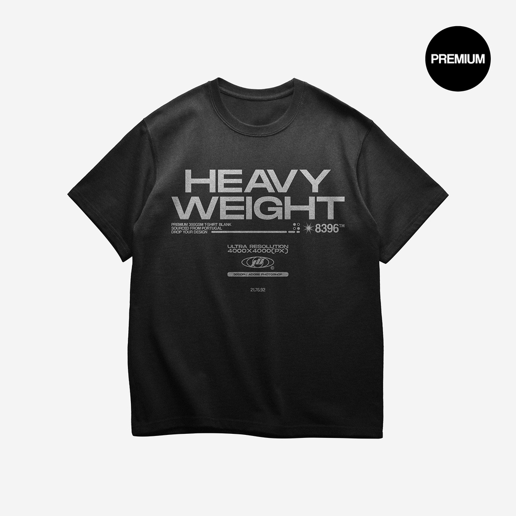 Premium Heavyweight Regular T-Shirt Mockup