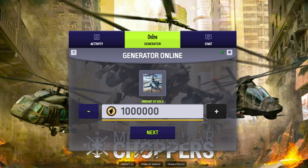 Modern War Choppers APK Mod Hack For Gold and Silver