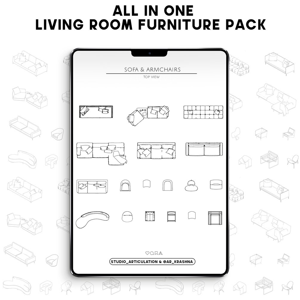 ALL IN ONE LIVING ROOM FURNITURE PACK