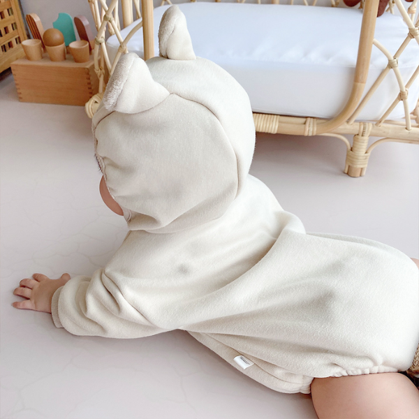 Cute Baby Bear Ears Romper for Boys and Girls