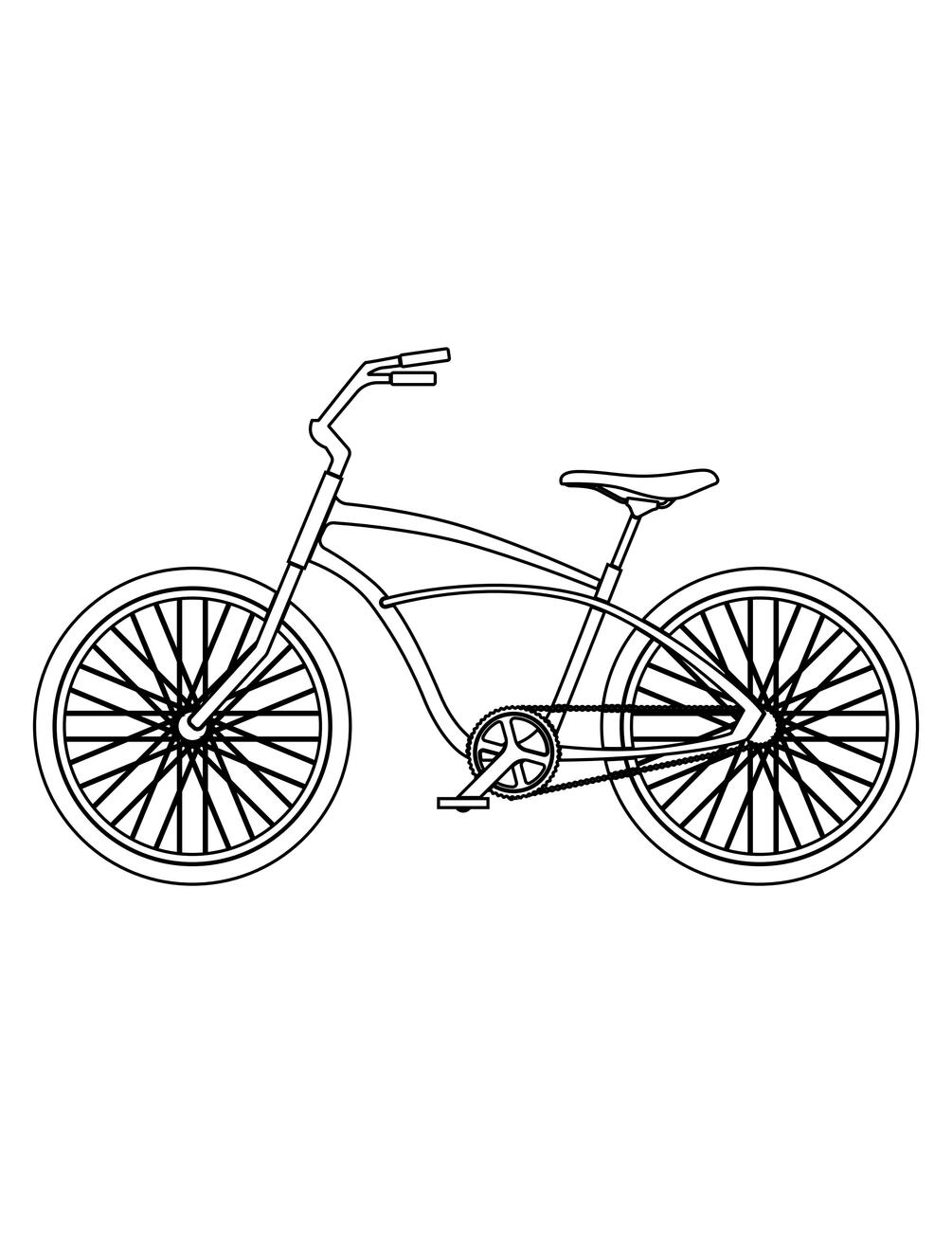 30 Bicycle Coloring Pages, Kids Coloring Pages, Coloring Book, Adult