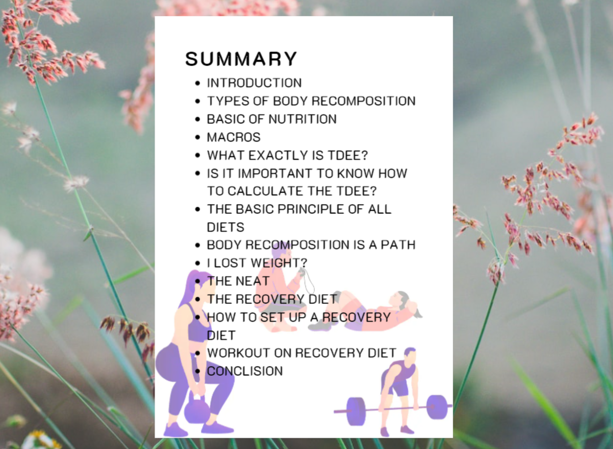 BODY INTRODUCTION TO THE BASIC CONCEPTS OF NUTRITION