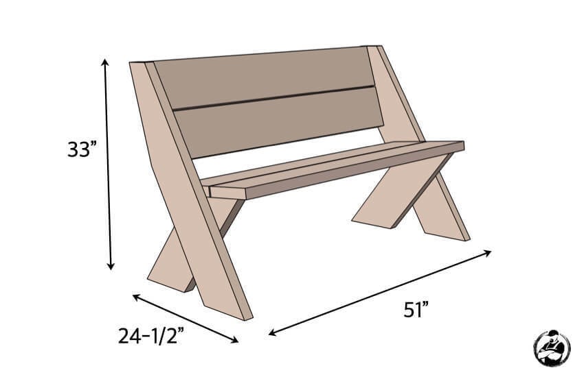 Outdoor Bench Plans 8560