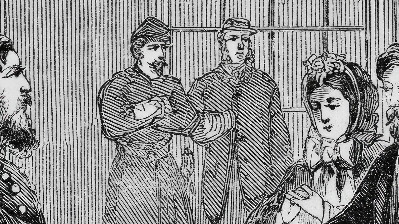 Capture of SavannahGen. Geary issuing passes to citizens by Unknown