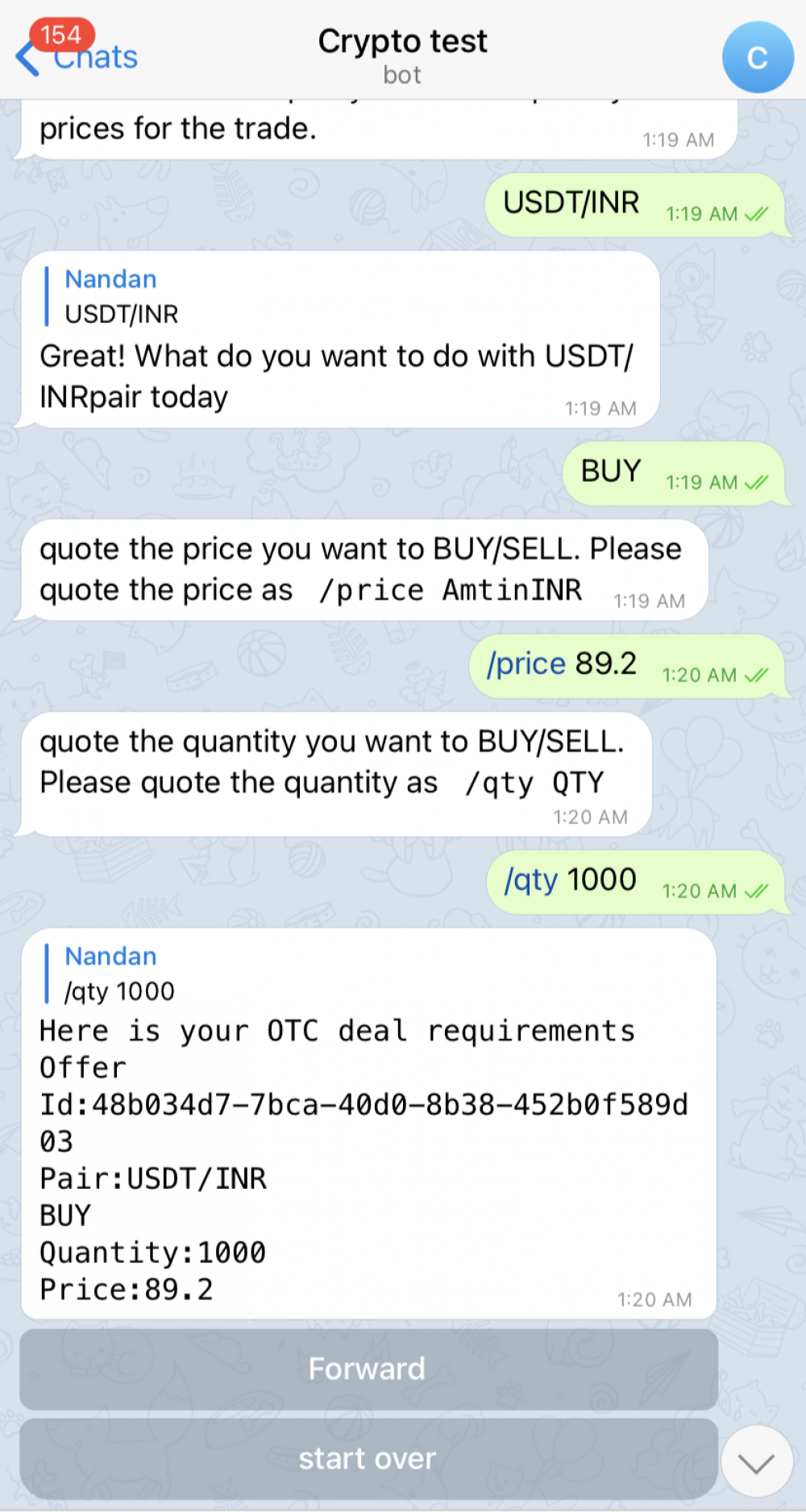 OTC Crypto trading bot